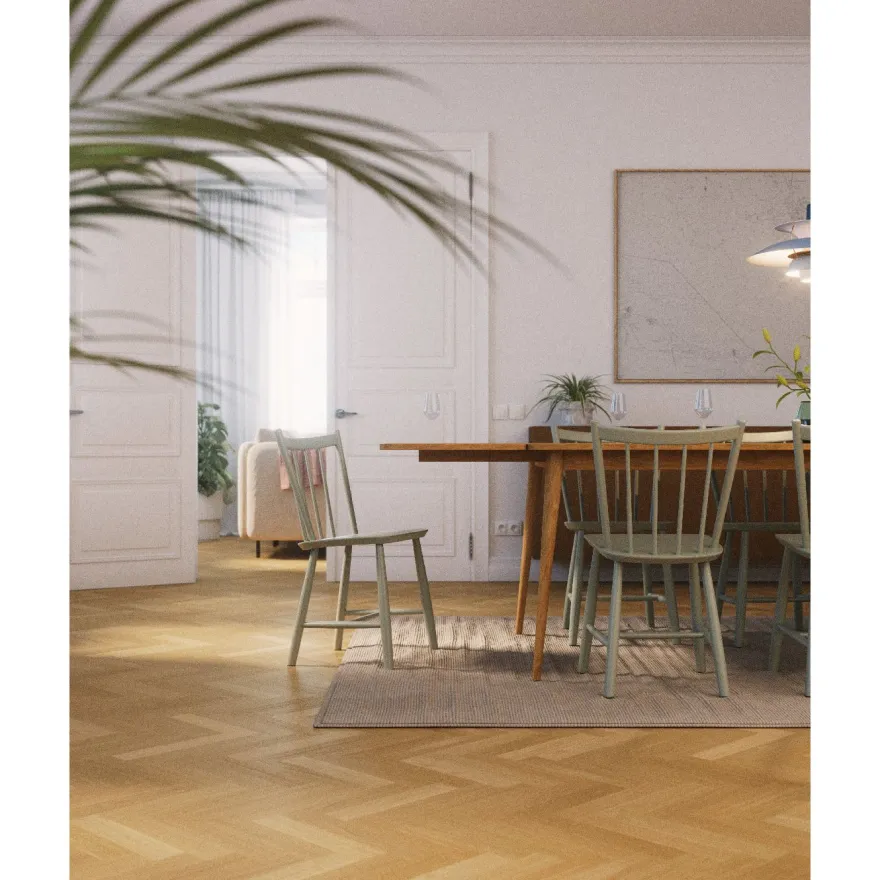 Kovetettu kalanruotolattia Bjelin Woodura Stockholm 3.0 Classic Oak Select Natural, eri kokoja