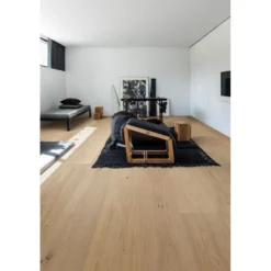 Kovetettu puulattia Bjelin Tammi Höja 3.0 Misty White, harjattu, mattalakattu, eri kokoja