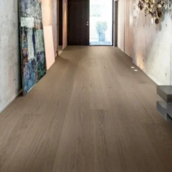 Kovetettu puulattia Bjelin Tammi Haradal 3.0 Mineral Grey, harjattu, mattalakattu, eri kokoja