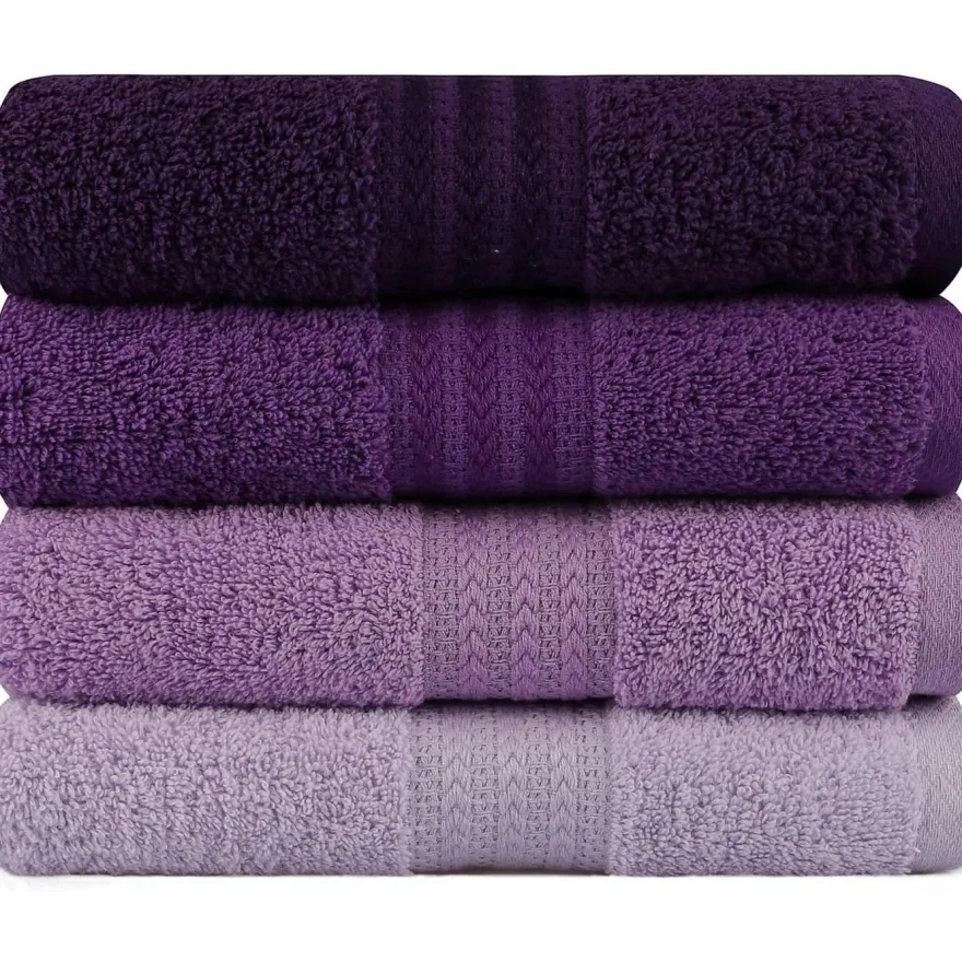 Käsipyyhe Linento, 50x90cm, liila/violetti, 4kpl