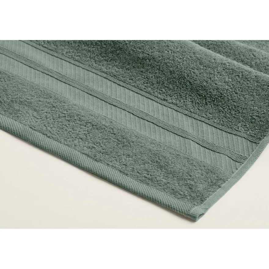 Käsipyyhesetti Linento 1003A, 50x90cm, 4kpl, vihreä/beige