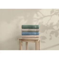 Käsipyyhesetti Linento 1003A, 50x90cm, 4kpl, vihreä/beige