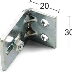 Kulmakiinnike Habo K-60 liukuovikiskoille