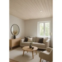 Kuusipaneeli Aarni STP, 14x120mm, TK kuusi, ympäripontattu, valkolakattu
