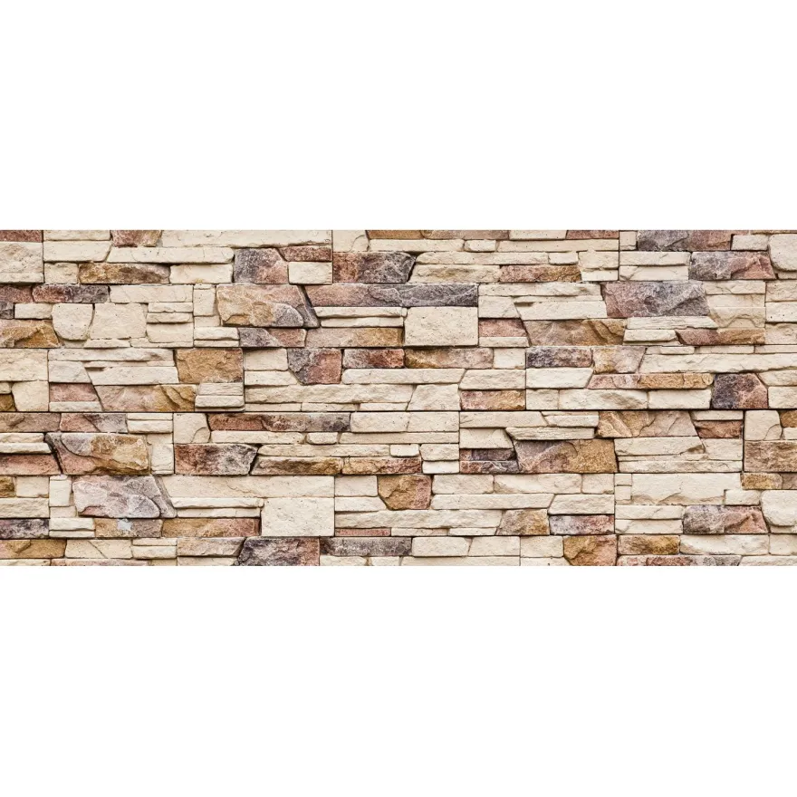 Kuvatapetti Dimex Stone Wall, 375x150cm, ruskea, kivikuosi