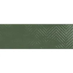 Kuviolaatta Pukkila Soho Green, kiiltävä, struktuuri, 297x97mm