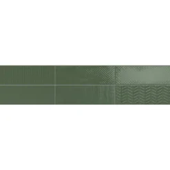 Kuviolaatta Pukkila Soho Green, kiiltävä, struktuuri, 297x97mm