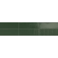 Kuviolaatta Pukkila Soho Racing green, kiiltävä, struktuuri, 297x97mm