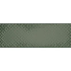 Kuviolaatta Pukkila Soho Racing green, kiiltävä, struktuuri, 297x97mm