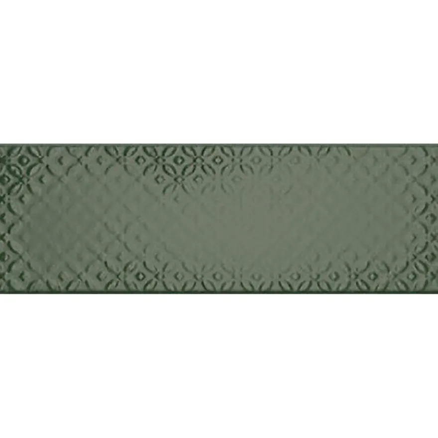 Kuviolaatta Pukkila Soho Racing green, kiiltävä, struktuuri, 297x97mm