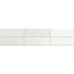 Kuviolaatta Pukkila Soho White, himmeä, struktuuri, 297x97mm