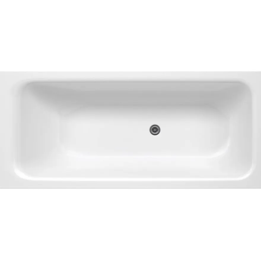 Kylpyamme Gustavsberg, 1600 x 700 mm, Kombi 1604, ilman kehikkoa, glazeplus-pinta, valkoinen