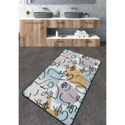Kylpyhuonematto Linento Centum, monivärinen