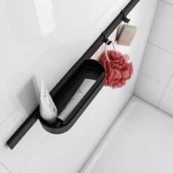 Kylpyhuonetarvikesetti Hansgrohe WallStoris, mattamusta