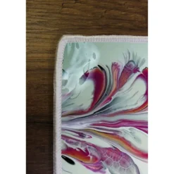 Kynnysmatto Linento Wookece189, 50x80cm, violetti/valkoinen