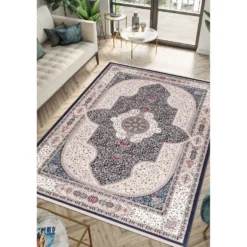Käytävämatto Linento Amasra 80x300cm tummansininen