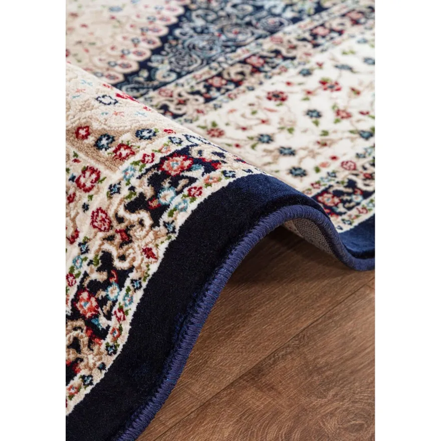Käytävämatto Linento Amasra 80x300cm tummansininen
