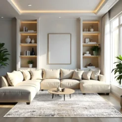 Käytävämatto Linento Eexfab 446 beige/harmaa, eri kokoja