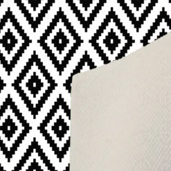 Käytävämatto Linento EEXFAB842, 80x120cm, mustavalkoinen