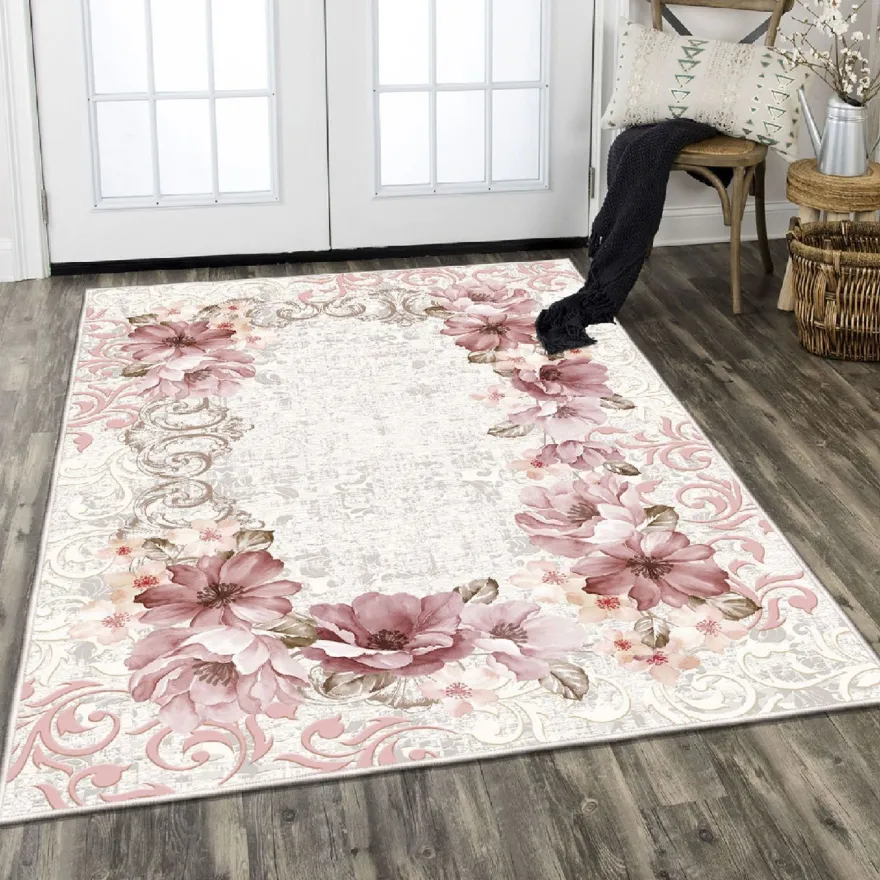 Käytävämatto Linento Els Ezeq 80x150cm vaaleanpunainen
