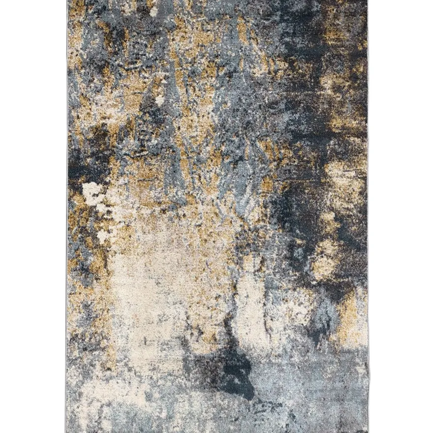 Käytävämatto Linento FD281, 80x150cm, beige/sininen