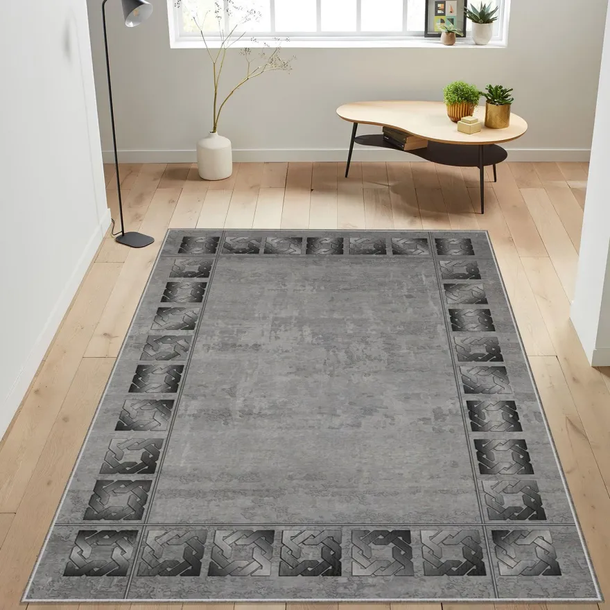 Käytävämatto Linento HM-CRP25-32, 80x140cm, harmaa