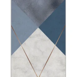 Käytävämatto Linento HM-CRP25-51, 80x140cm, sininen