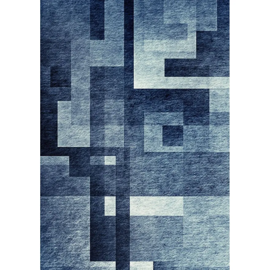 Käytävämatto Linento HMNT104, 80x120cm, sininen