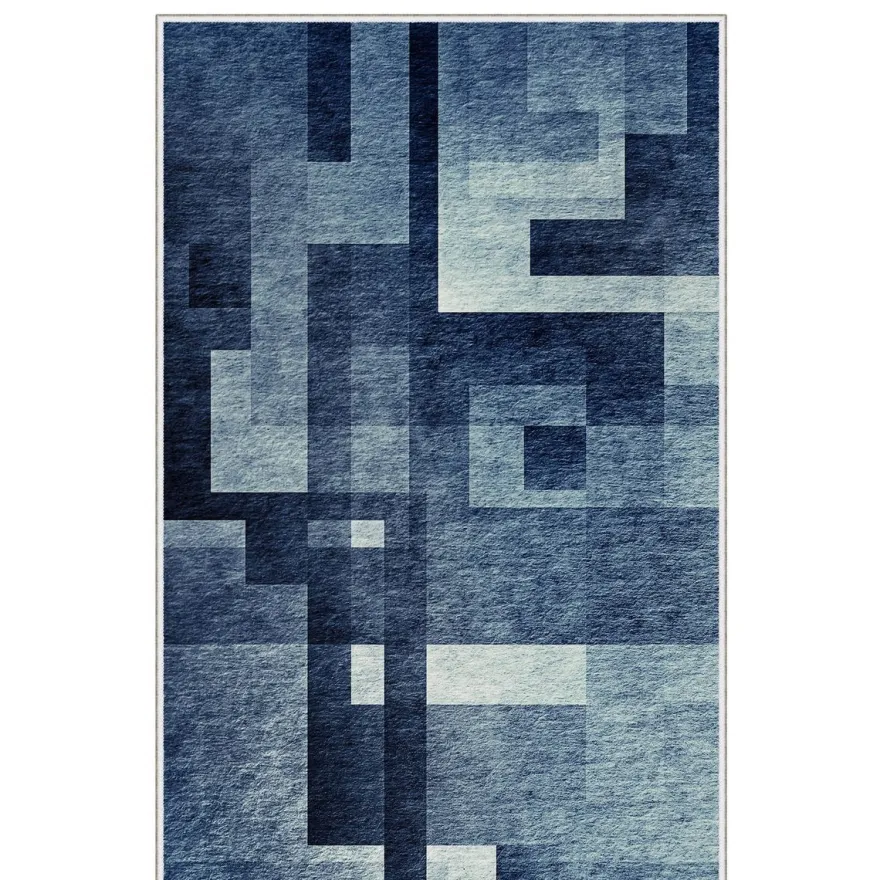 Käytävämatto Linento HMNT104, 80x120cm, sininen