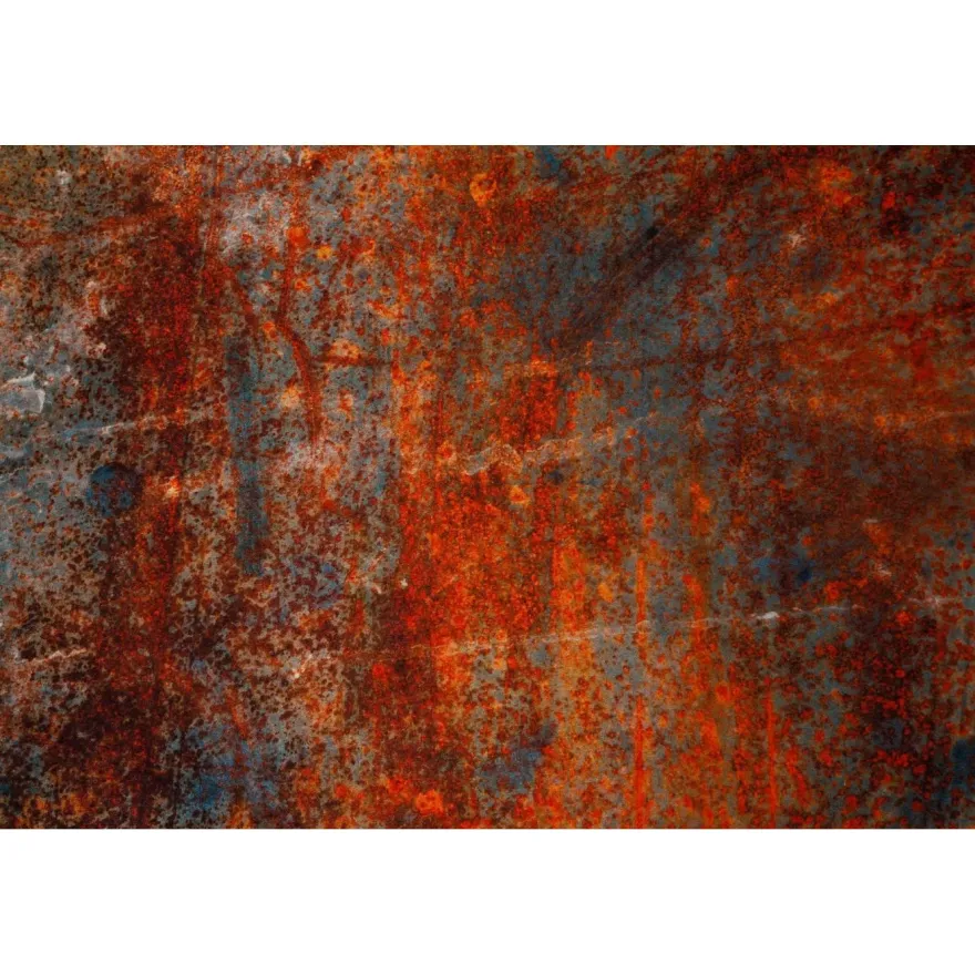 Käytävämatto Linento Judson, 80x150cm, oranssi/sininen