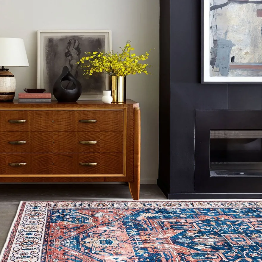 Käytävämatto Linento Kece-Fr118, 80x150cm, sininen
