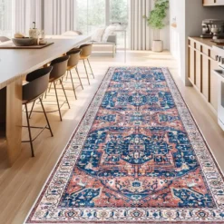 Käytävämatto Linento Kece-Fr118, 80x150cm, sininen