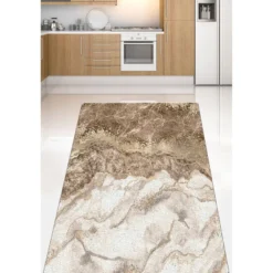 Käytävämatto Linento Mystisk, 80x120cm, beige/ruskea