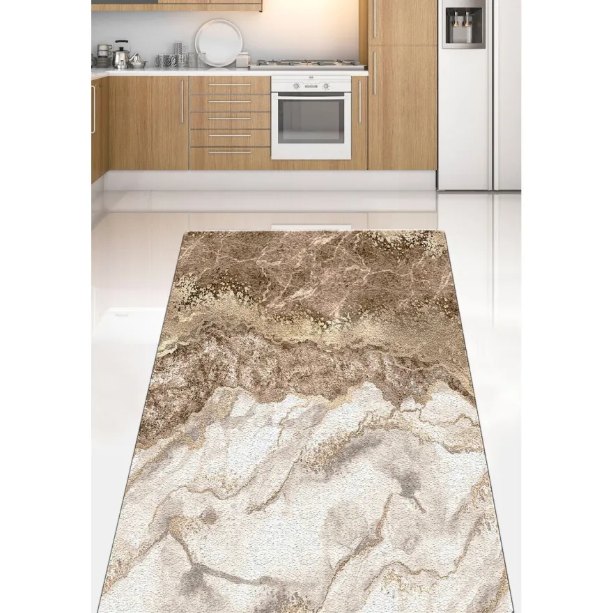 Käytävämatto Linento Mystisk, 80x120cm, beige/ruskea