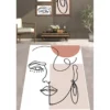 Käytävämatto Linento Silueta, beige, eri kokoja