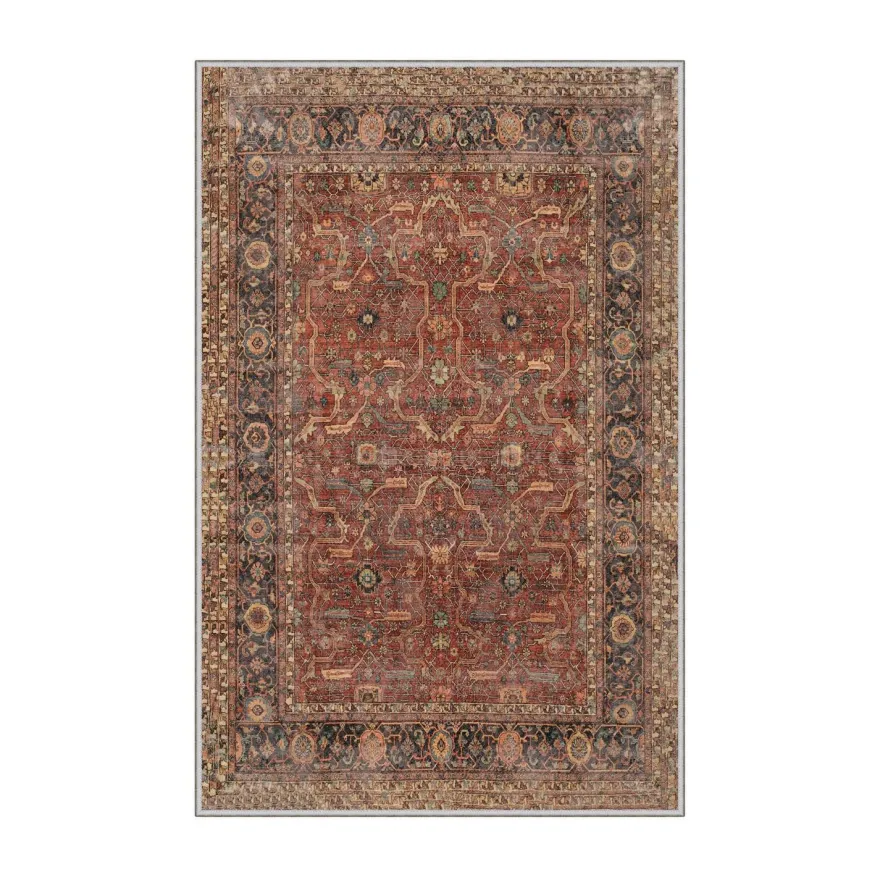 Käytävämatto Linento Ville 80x150cm ruskea/punainen