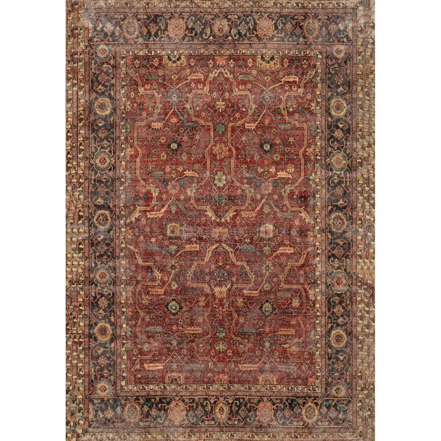 Käytävämatto Linento Ville 80x150cm ruskea/punainen