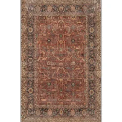 Käytävämatto Linento Ville 80x150cm ruskea/punainen