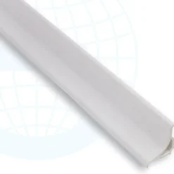 Laattalista/sisäkulma Euroshrink pvc 211, 10mm x 2.55m, valkoinen