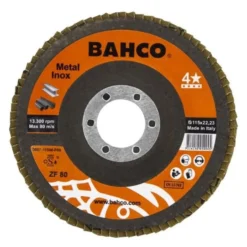 Lamellilaikka Bahco INOX+Fe T42 P60 125 x 22,23mm, tasainen