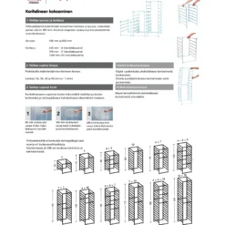 Lankakori 45 Elfa Classic 427x527x185mm, valkoinen