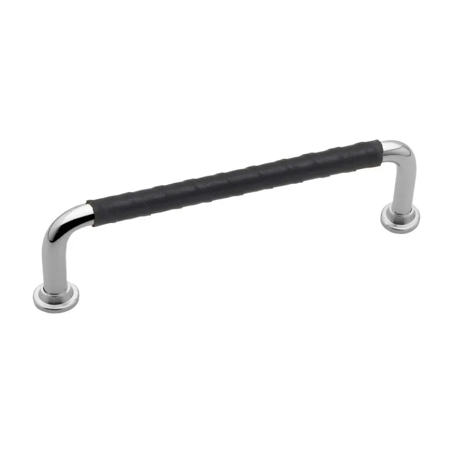 Lankavedin Beslag Design 1353, nahka 142x7x34 mm, cc 128 mm, nikkeli