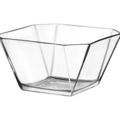 Lasinen salaattikulho Linento Toss, 19.6x19.6cm, kirkas lasi