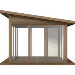 Lasipaviljonki pulpettikatolla 3x3m