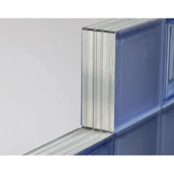 Lasitiilen profiili-/välilista Euroshrink alumiini 263a, 2m, natural/alumiini