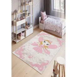 Lastenhuoneen matto Linento W1018, 80x150cm, beige