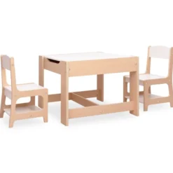 Lasten pöytä ja 2 tuolia, MDF, eri värejä (09987)