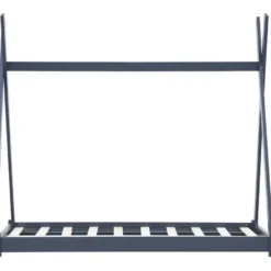 Lasten sängynrunko 70x140 cm harmaa täysi mänty