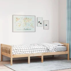 Lastensänky ilman patjaa, täysi mänty, eri kokoja ja värejä (42955)