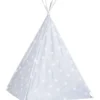 Lasten tiipiiteltta + laukku polyesteri harmaa 115x115x160cm